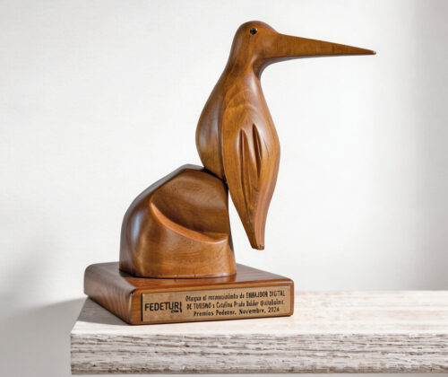Esculturas en madera premio Fedetur Colibri