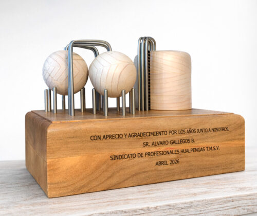 Esculturas en madera premio gas Hualpen